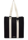 Jacquemus Le Cabas Cuerda Canvas Tote In Black