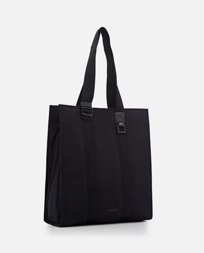 Jacquemus Le Cabas Cuerda Cotton Tote Bag In Black