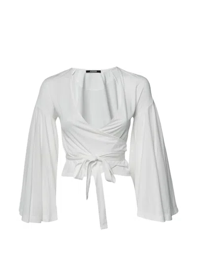 Pre-owned Jacquemus Le Cache Cœur Ventadou Wrap Top In White