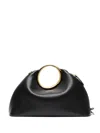 Jacquemus Small Calino Leather Top Handle Bag In Black  
