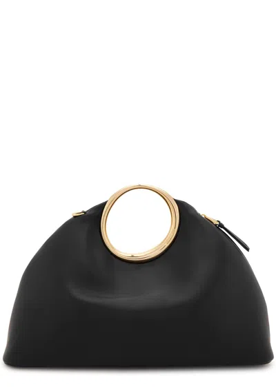 Jacquemus Le Calino Leather Top Handle Bag In Black