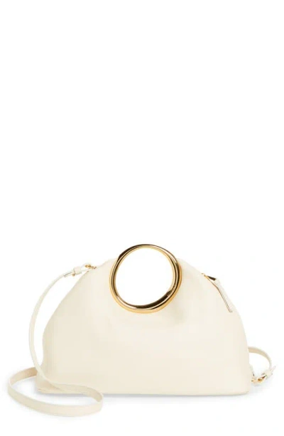 Jacquemus Le Calino Leather Top Handle Bag In Light Ivory