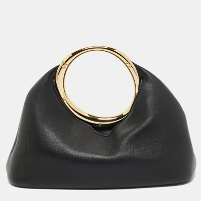 Pre-owned Jacquemus Le Calino Petit Black Leather Clutch Bag