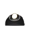 Jacquemus Small Calino Leather Top Handle Bag In Black