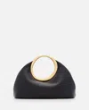 Jacquemus Small Calino Leather Top Handle Bag In Black