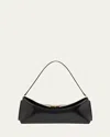 Jacquemus Le Calisso Polished-leather Shoulder Bag In Black