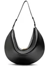 Jacquemus Le Calisso Rond Leather Shoulder Bag In Black