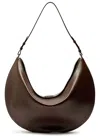 Jacquemus Le Calisso Rond Leather Shoulder Bag In Brown
