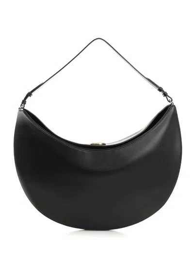 JACQUEMUS LE CALISSO ROND SHOULDER BAGS BLACK