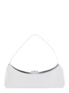 Jacquemus Le Calisso White Shoulder Bag With Engraved Snap Button In Leather Woman In White