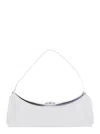 Jacquemus Le Calisso White Shoulder Bag With Engraved Snap Button In Leather Woman In White