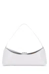 Jacquemus Le Calisso White Shoulder Bag With Engraved Snap Button In Leather Woman In White