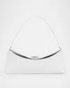 Jacquemus Le Calisson Leather Shoulder Bag In White