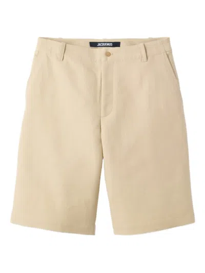 Jacquemus Le Camargue Chino Shorts In Neutral