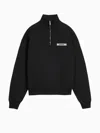 Jacquemus High Neck Zip Sweatshirt With Logo Detail And Gathered Cuffs