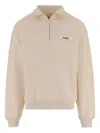 Jacquemus Men The Gros Grain Logo Sweatshirt In Brown