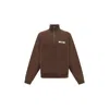 Jacquemus Grosgrain Sweatshirt With Turtleneck In Brown