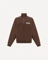 Jacquemus Grosgrain Sweatshirt With Turtleneck In Brown