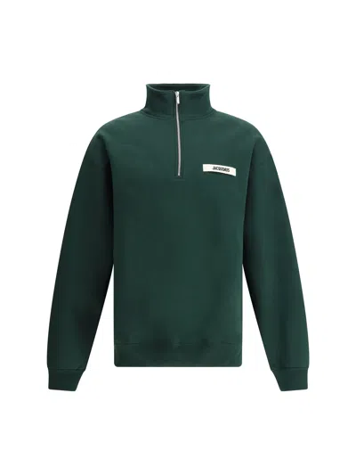 Jacquemus Gros-grain Sweatshirt In Green