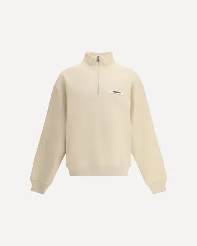 Jacquemus Men Le Camionneur Sweatshirt In Gold