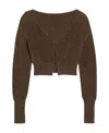 Jacquemus Le Cardigan Alzou Cardigan In Brown