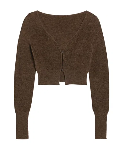 Jacquemus Le Cardigan Alzou Cardigan In Brown