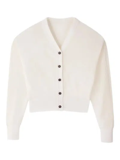 Jacquemus Le Cardigan Brode Clothing In White