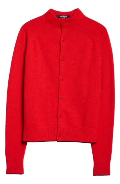 Jacquemus Red La Casa 'le Cardigan Pitatto' Cardigan