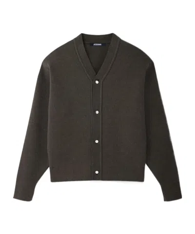 Jacquemus Le Cardigan Doppio In Black