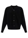 Jacquemus Le Cardigan Doppio Sweaters And Cardigans Black In Black