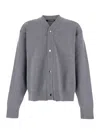 Jacquemus Men Le Cardigan Doppio In Gray