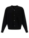 Jacquemus Le Cardigan Doppio Sweaters And Cardigans Black In Black
