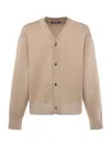 Jacquemus Le Cardigan Doppio Wool Blend Cardigan In Brown