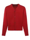 Jacquemus Le Cardigan Doppio Wool Blend Cardigan In Red