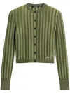 Jacquemus Marino Cardigan Multi-black In Green