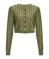 Jacquemus Marino Cardigan Multi-black In Green