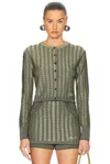 Jacquemus Marino Cardigan Multi-black In Green