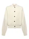 Jacquemus Soft Knit Cardigan Embroidered Detail In Neutral