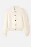 Jacquemus Soft Knit Cardigan Embroidered Detail In White