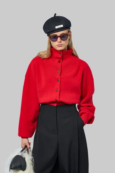 Jacquemus Le Cardigan Pelota In Red