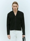 Jacquemus Black Les Sculptures 'le Cardigan Plissé' Cardigan In Black