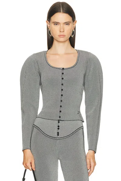 Jacquemus Le Cardigan Sera In Gray