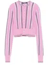 Jacquemus Pink Virgin Wool Le Cardigan Spiaggia Cardigan In Pink