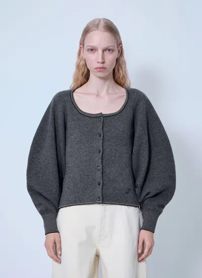 Jacquemus Le Cardigan Tempo In Dark Grey