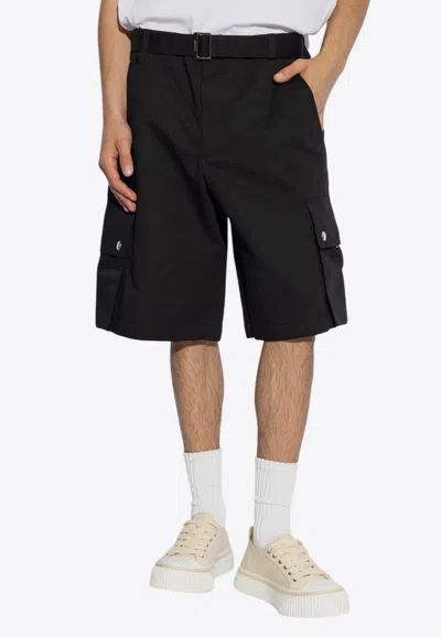 JACQUEMUS LE CARGO BELTED BERMUDA SHORTS