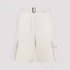 Jacquemus The Cargo Bermuda Shorts With Belt In Beige
