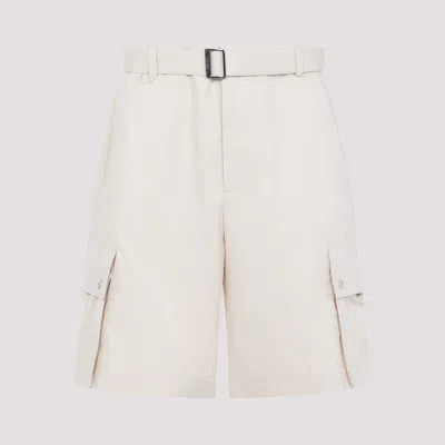 Jacquemus The Cargo Bermuda Shorts With Belt In Beige