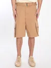 Jacquemus Le Cargo Bermuda Shorts In Beige