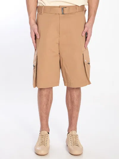 Jacquemus Le Cargo Bermuda Shorts In Beige