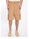 Jacquemus Le Cargo Bermuda Shorts In Brown